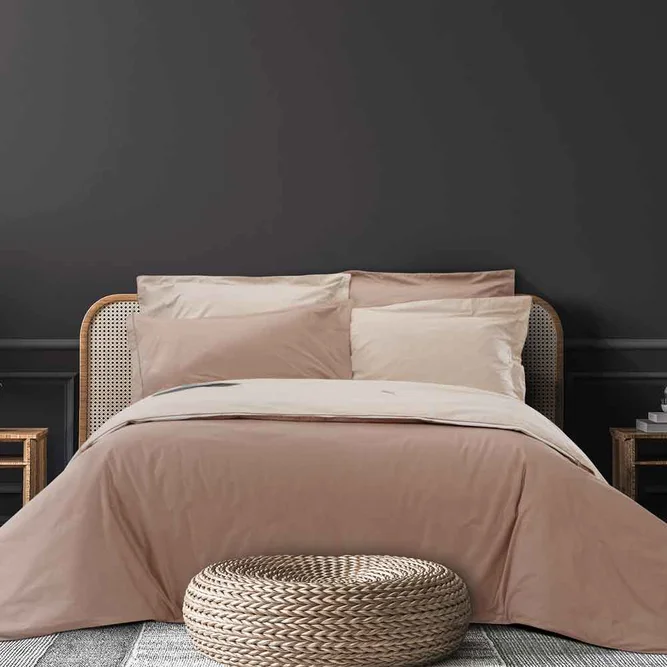 سرویس ملحفه ساتن کیسه ای رنگرزی کرم گردویی