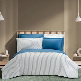 سرویس ملحفه ساتن کیسه ای دالیا سرمه ای