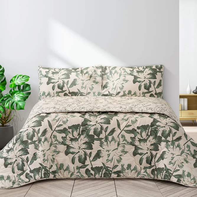 لحاف طرح‌دار با رویه بالش لارا