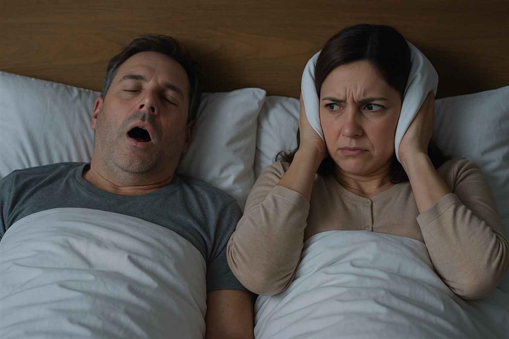 خروپف کردن همسر